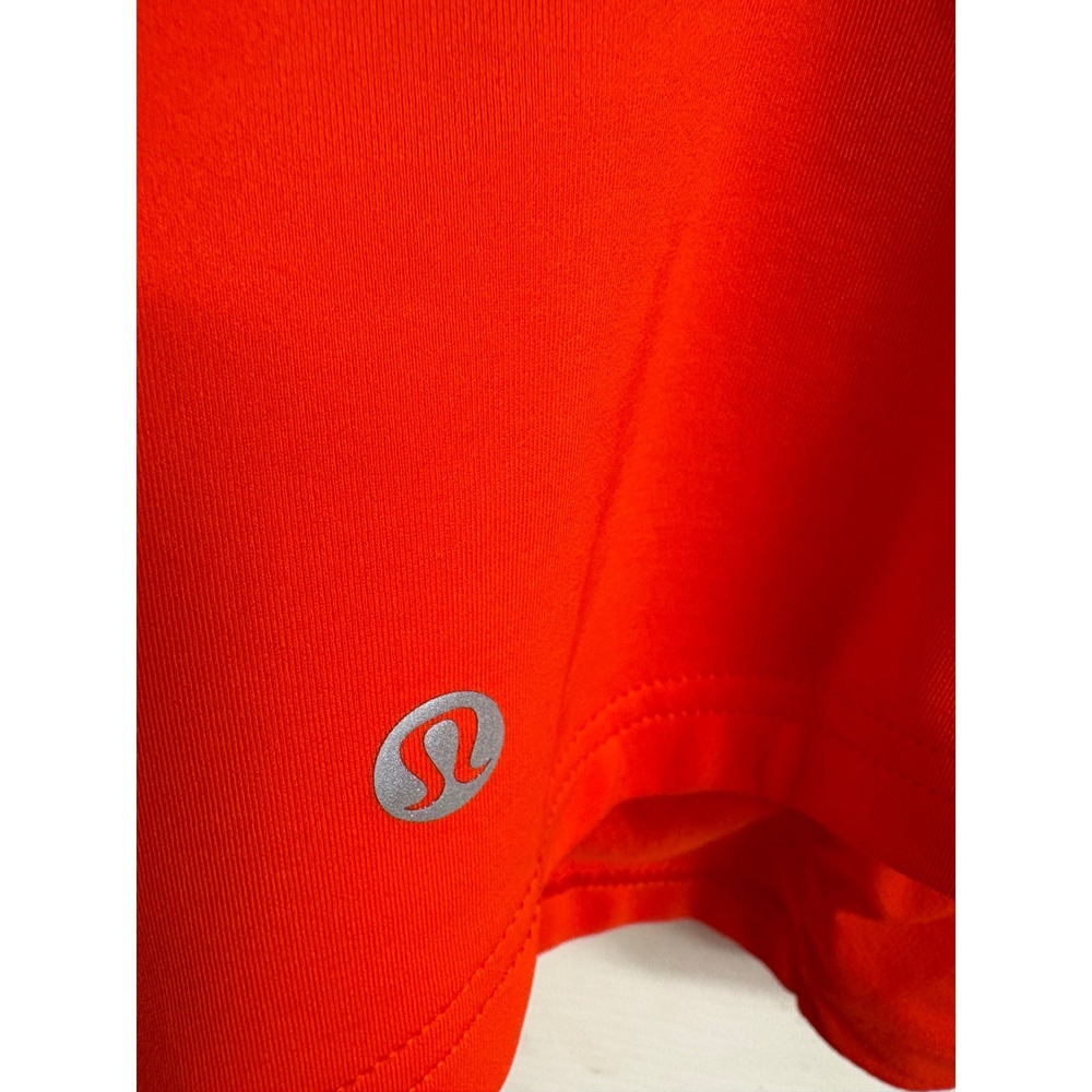 Lululemon Push Your Pace Jacket Solar Orange Size 12 Athleisure Thumb Holes - Picture 11 of 16
